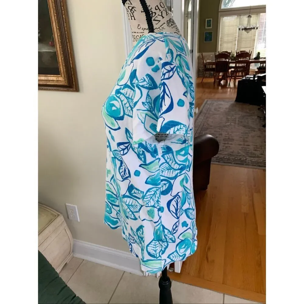 Fresh Produce Tahitian Flower Embrace Me Floral White Tee - Picture 2 of 9